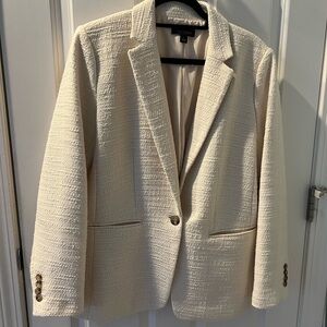 Ann Taylor cream blazer